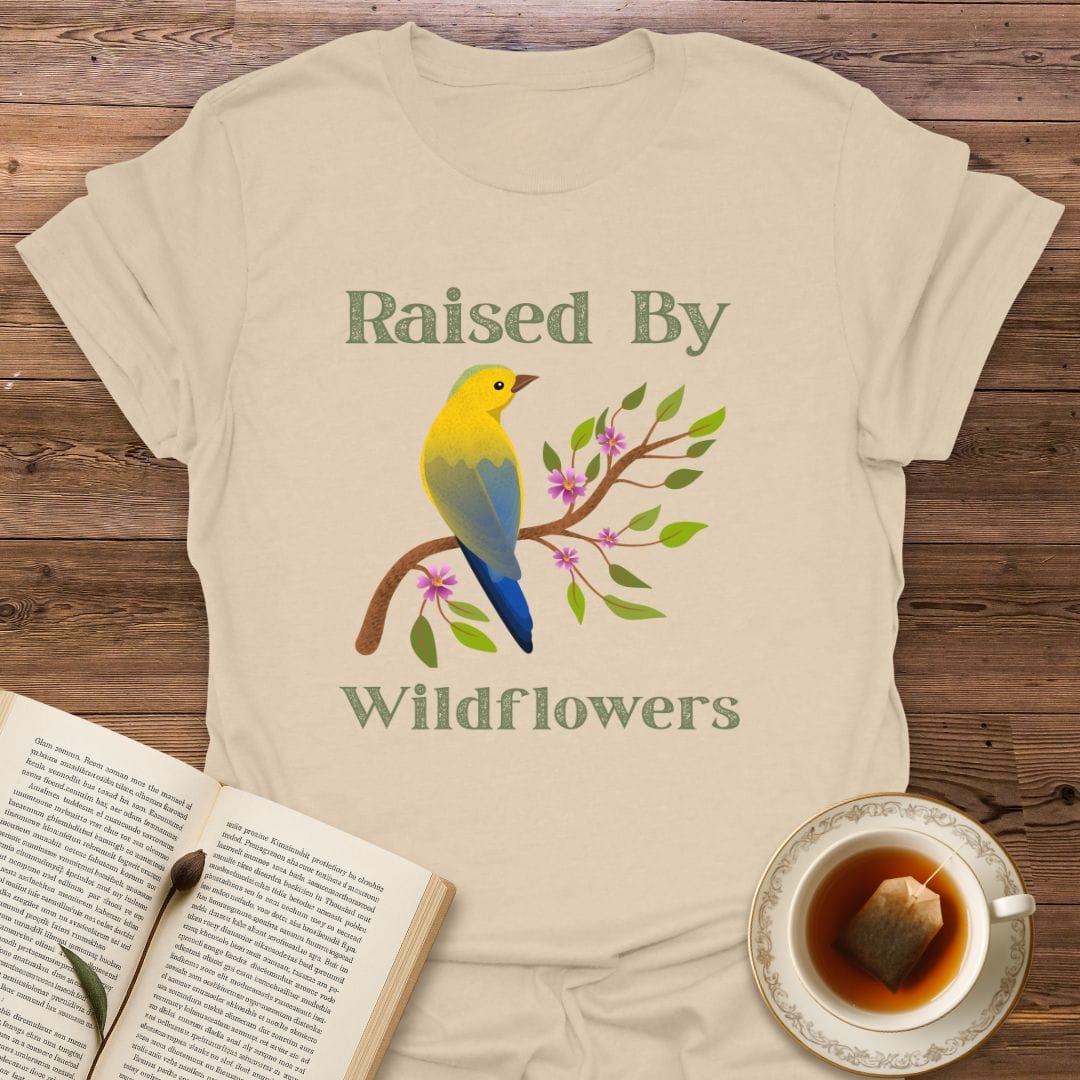 Raised by Wildflowers Bird T-Shirt