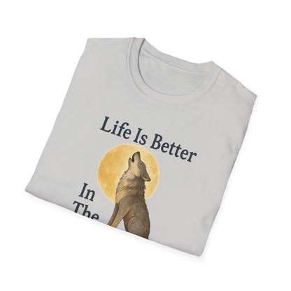 Life Is Better Wolf - Classic T-Shirt