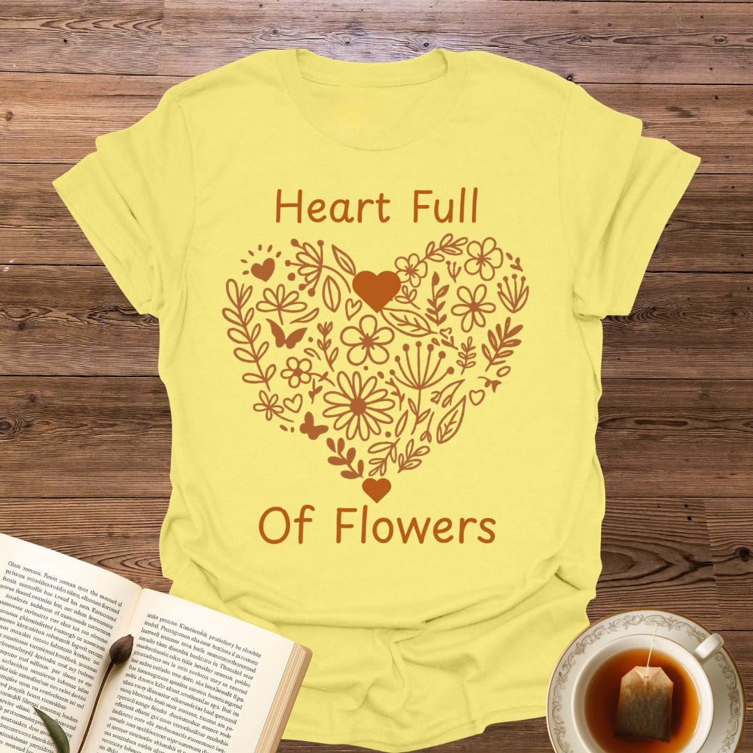 Heart Full Of Flowers T-Shirt