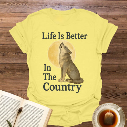 Life Is Better Wolf - Classic T-Shirt