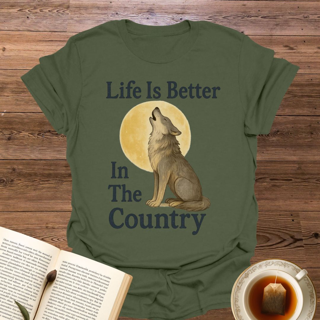 Life Is Better Wolf - Classic T-Shirt