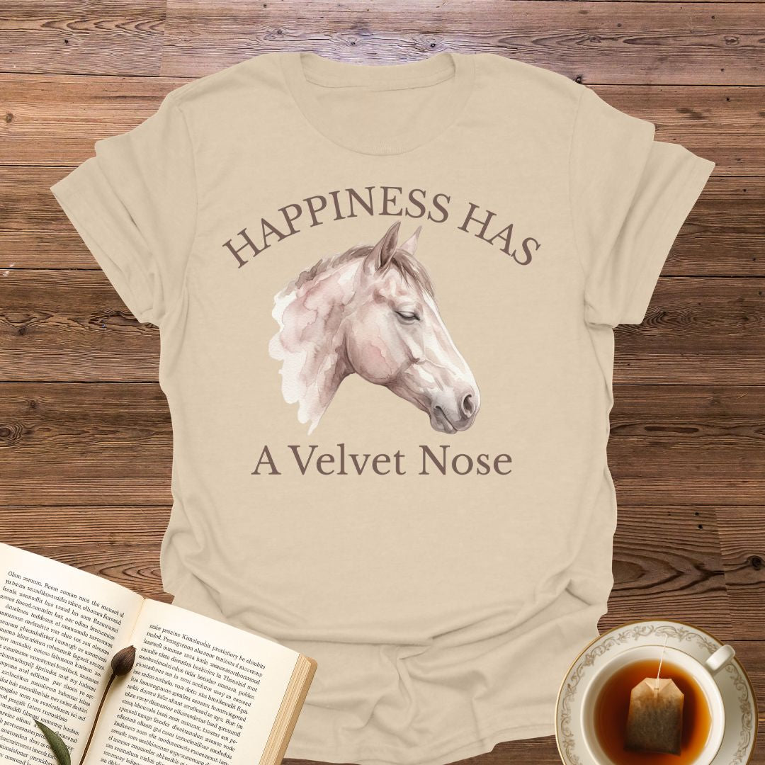 Happiness Has A Velvet Nose T-Shirt