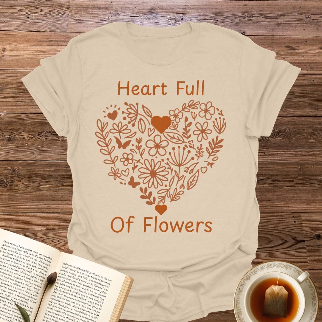 Heart Full Of Flowers T-Shirt