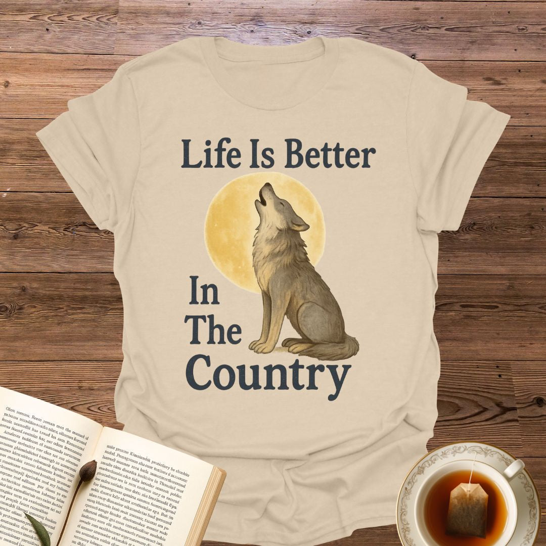 Life Is Better Wolf - Classic T-Shirt