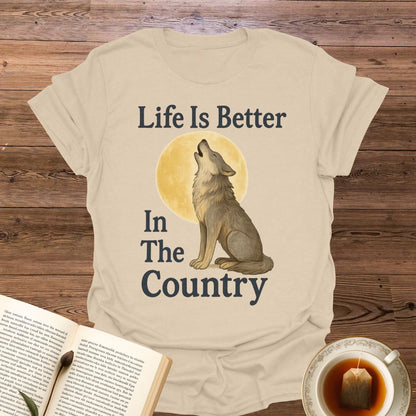 Life Is Better Wolf - Classic T-Shirt