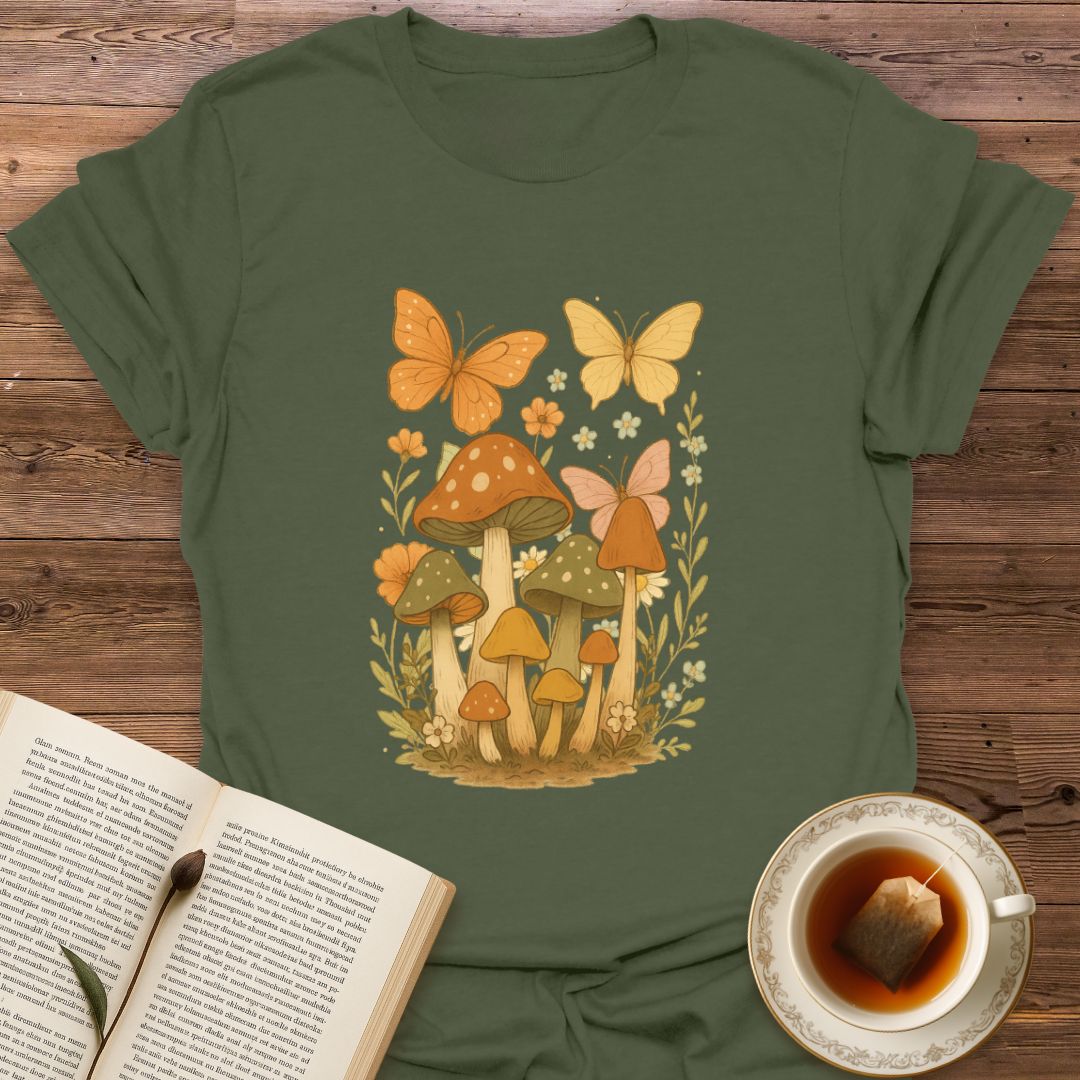 Butterflies & Mushrooms- Classic T-Shirt