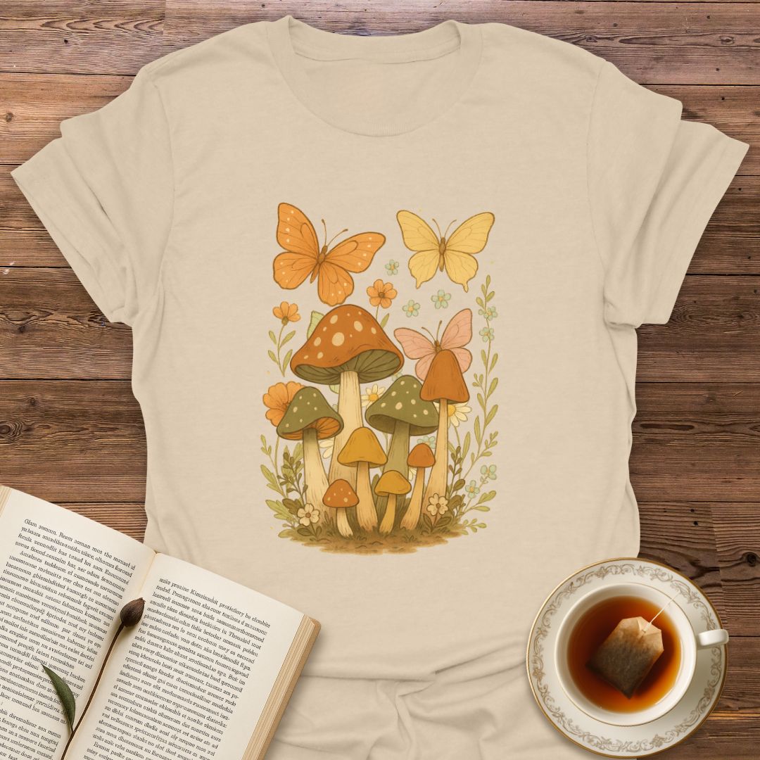 Butterflies & Mushrooms- Classic T-Shirt