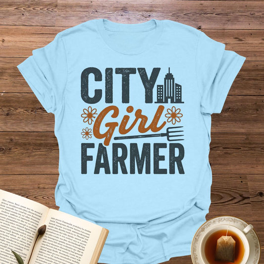 City Girl Farmer Skyline T-Shirt