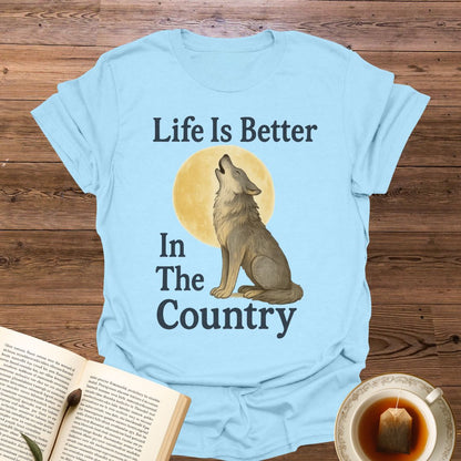Life Is Better Wolf - Classic T-Shirt