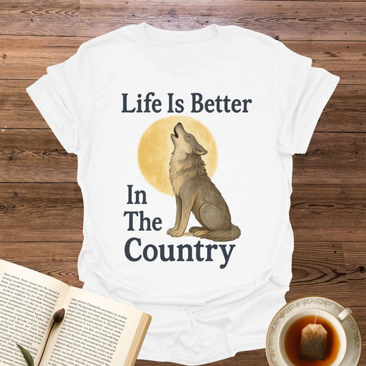 Life Is Better Wolf - Classic T-Shirt