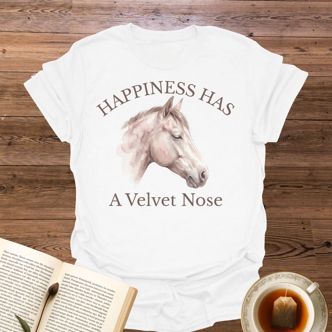 Happiness Has A Velvet Nose T-Shirt