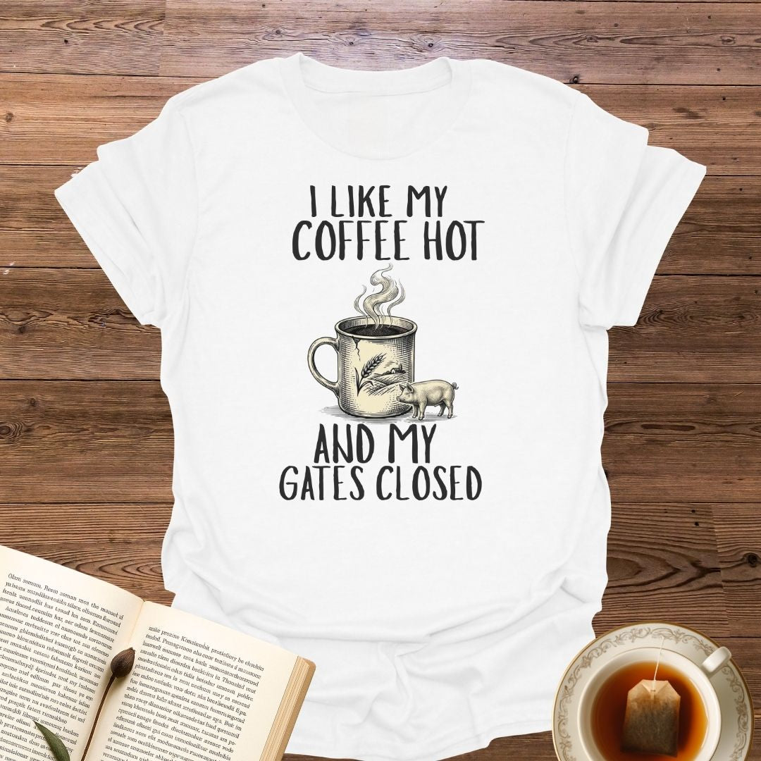 I Like My Coffee Hot T-Shirt