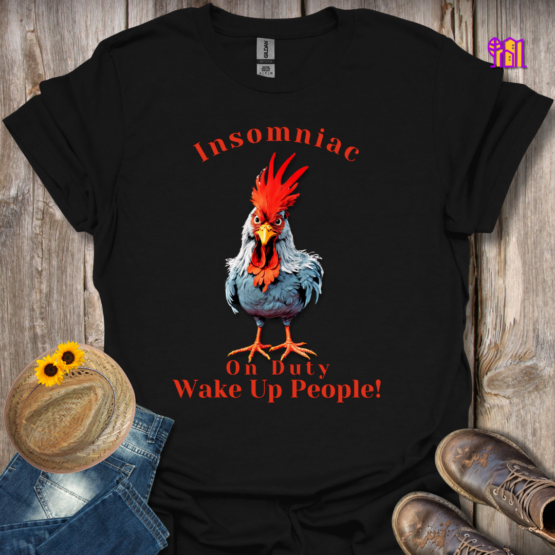 Insomniac On Duty Wake Up T-Shirt