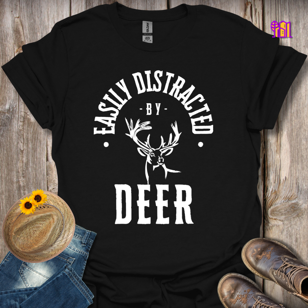 Easily Distracted By Deer T-Shirt