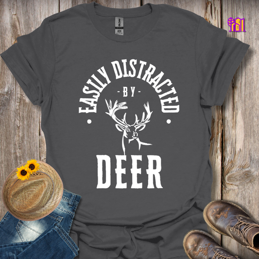 Easily Distracted By Deer T-Shirt