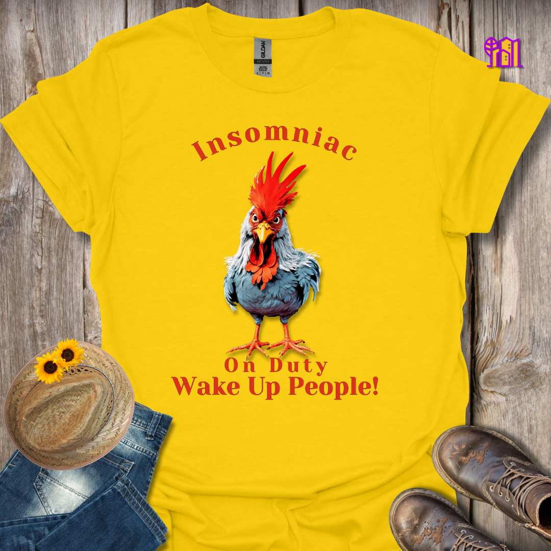 Insomniac On Duty Wake Up T-Shirt