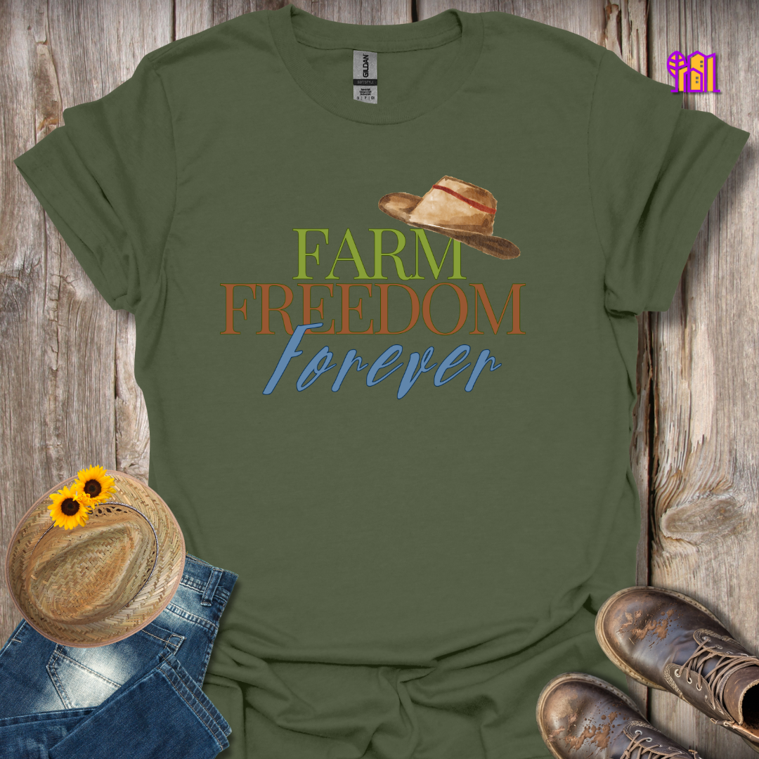 Farm Freedom Forever Hat T-Shirt