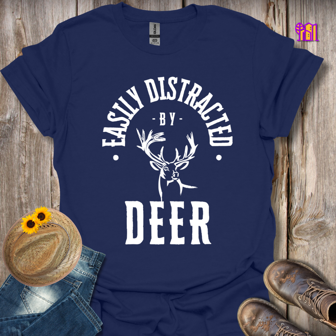 Easily Distracted By Deer T-Shirt