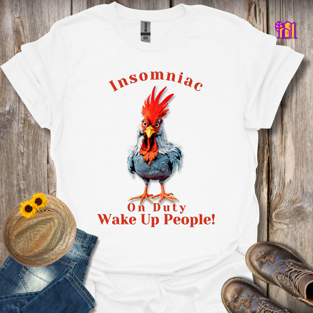 Insomniac On Duty Wake Up T-Shirt