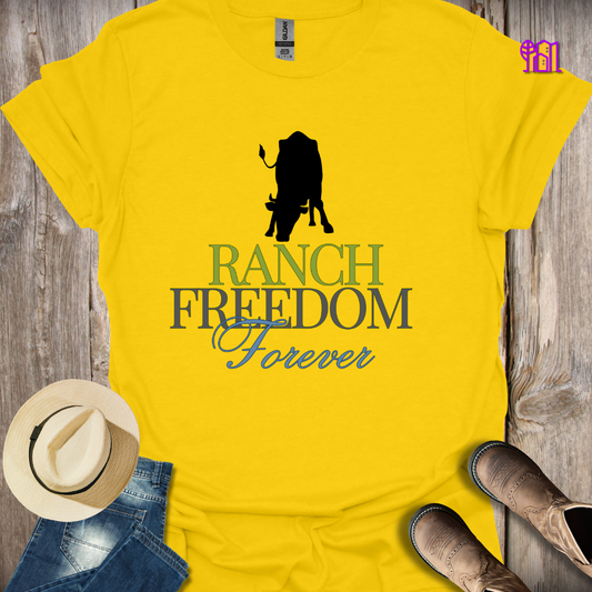 Ranch Freedom Forever Cattle T-Shirt