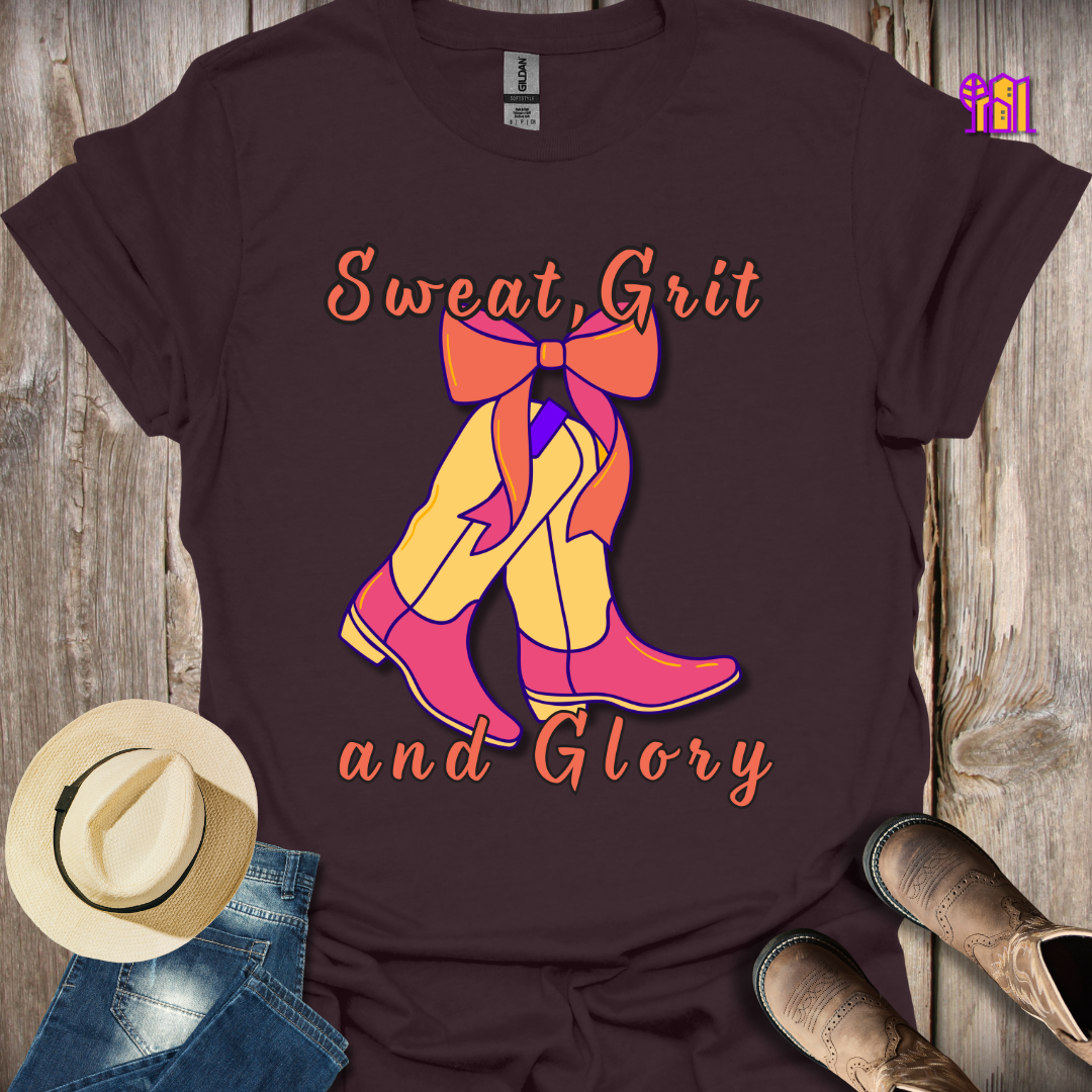 Sweat Grit and Glory Boots T-Shirt