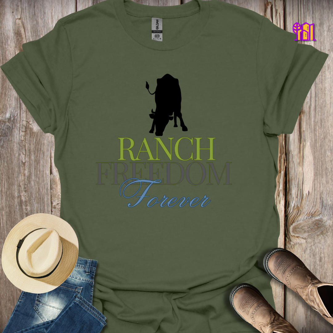 Ranch Freedom Forever Cattle T-Shirt