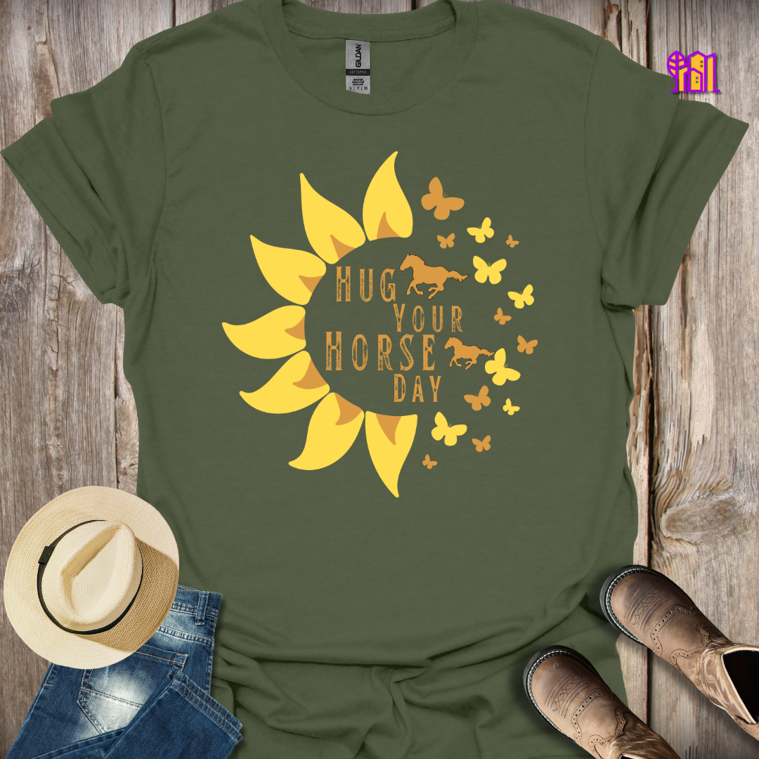 Hug Your Horse Day T-Shirt