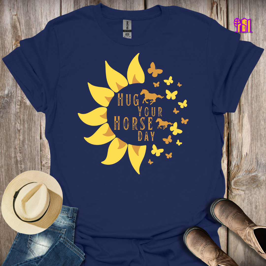 Hug Your Horse Day T-Shirt