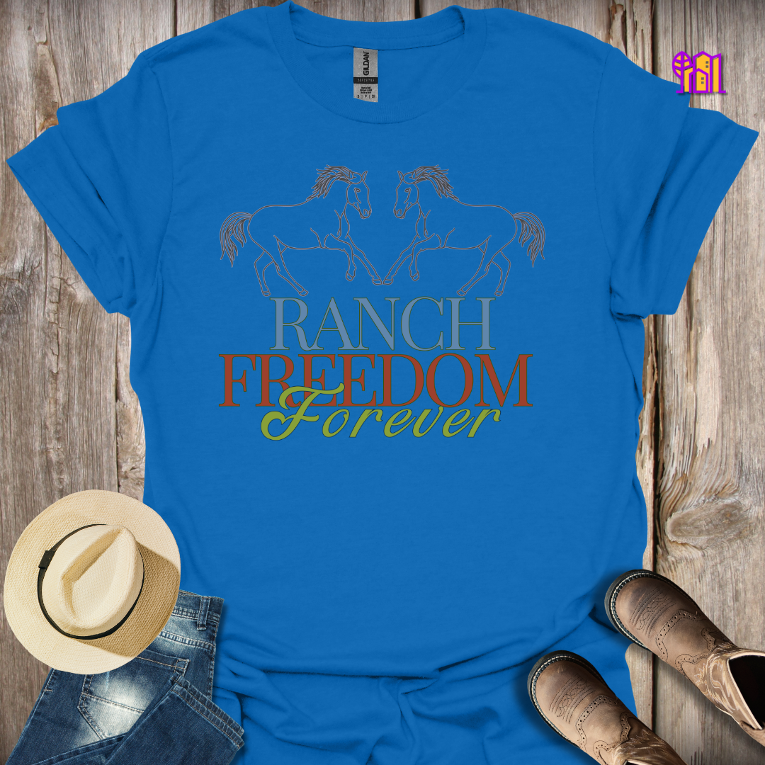 Ranch Freedom Forever Horses T-Shirt