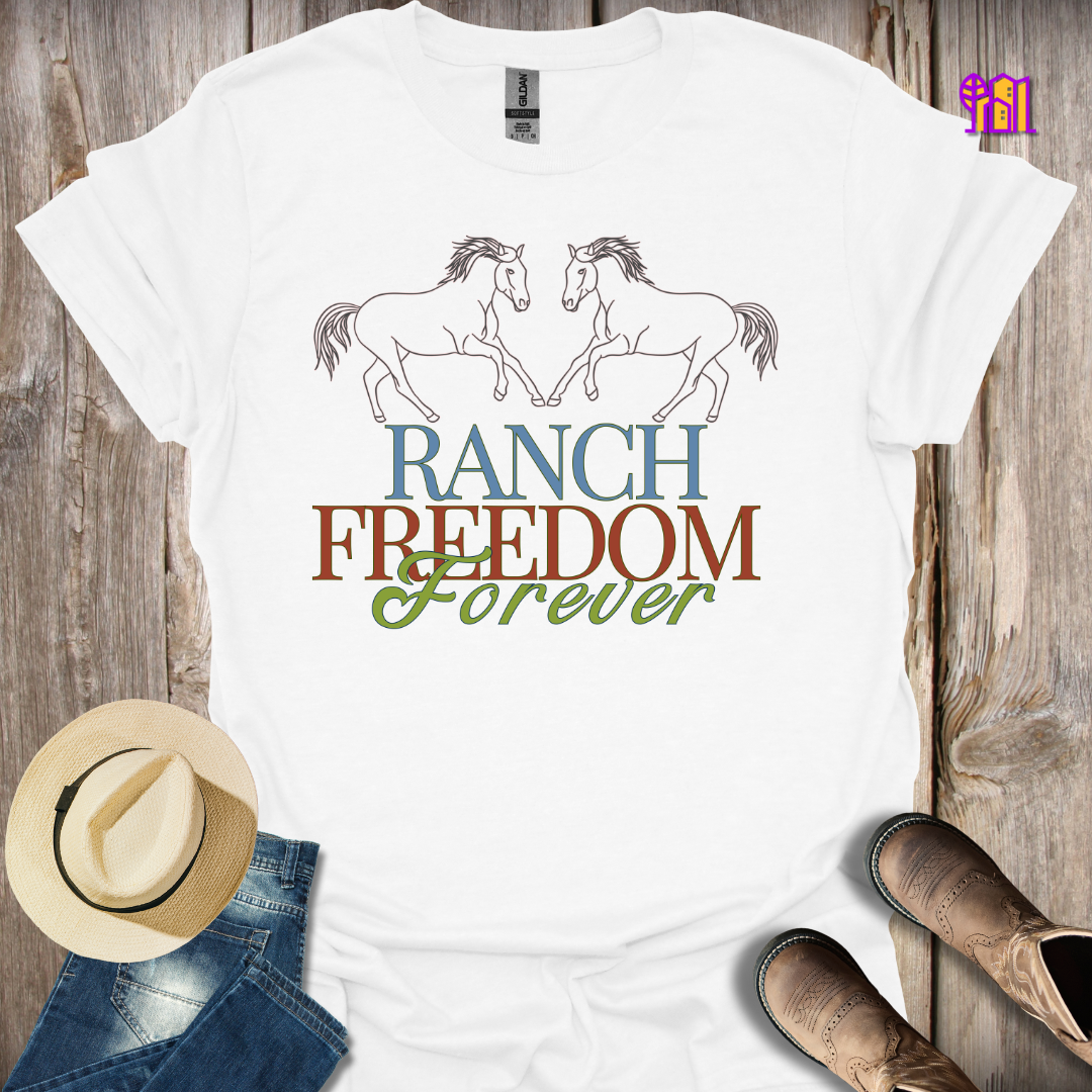 Ranch Freedom Forever Horses T-Shirt